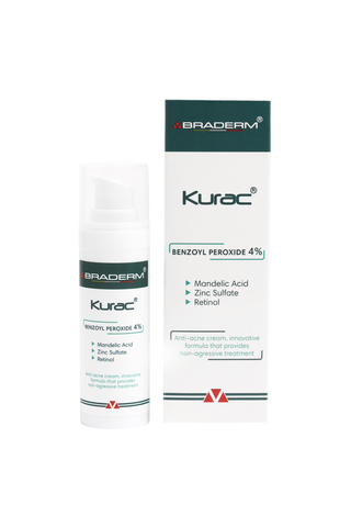 Активний протизапальний крем з бензоїл пероксидом 4% Braderm - Kurac Cream 30 ml 00-00000386 фото
