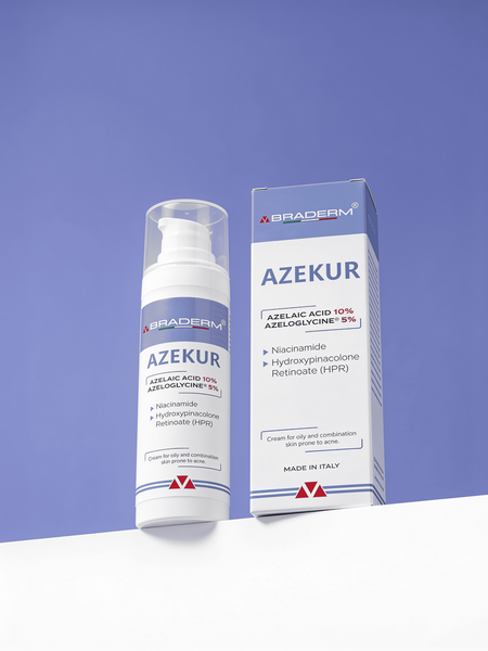 Крем для комплексного контролю акне та підтримки ремісії Braderm Azekur Cream (Азекур крем) 30 ml 00-0093903 фото